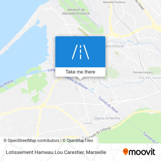 Lotissement Hameau Lou Carestier map