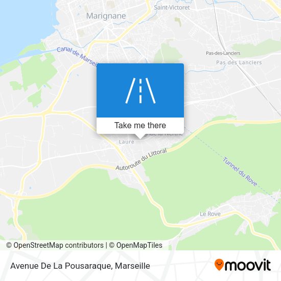 Avenue De La Pousaraque map