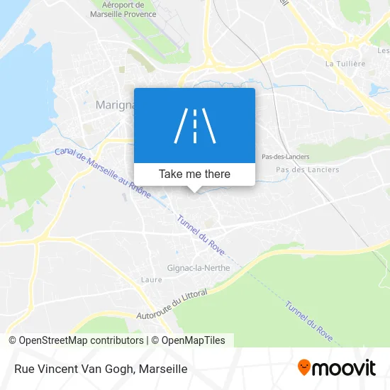 Rue Vincent Van Gogh map