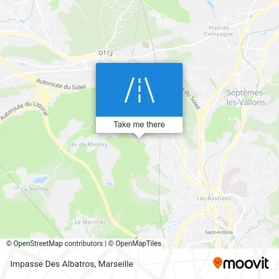 Impasse Des Albatros map