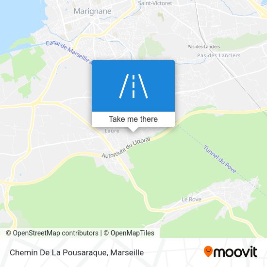 Chemin De La Pousaraque map
