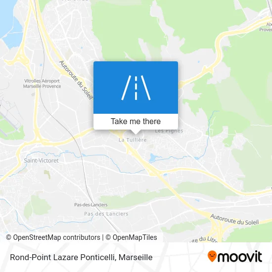 Rond-Point Lazare Ponticelli map