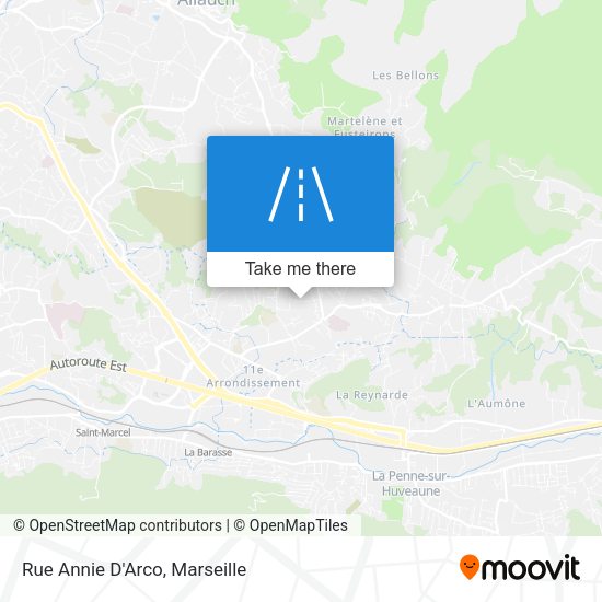 Rue Annie D'Arco map