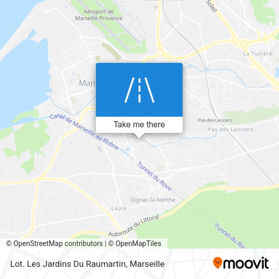Lot. Les Jardins Du Raumartin map