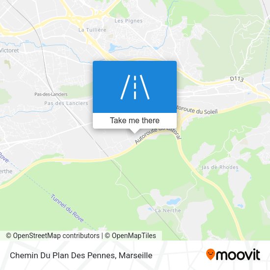 Chemin Du Plan Des Pennes map