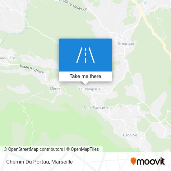 Chemin Du Portau map