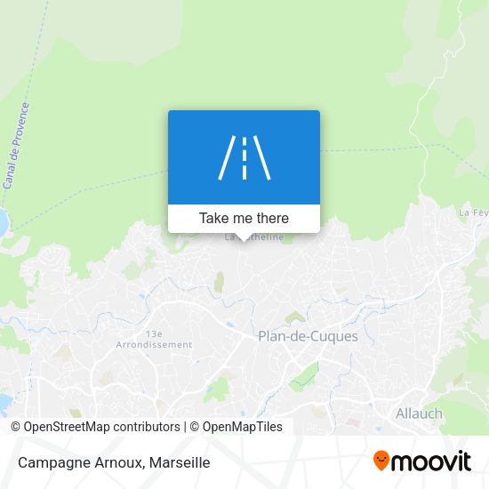 Campagne Arnoux map