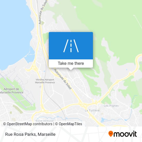 Rue Rosa Parks map