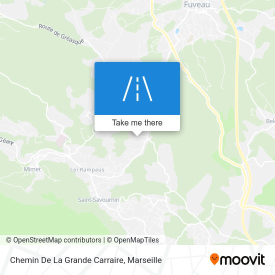 Chemin De La Grande Carraire map