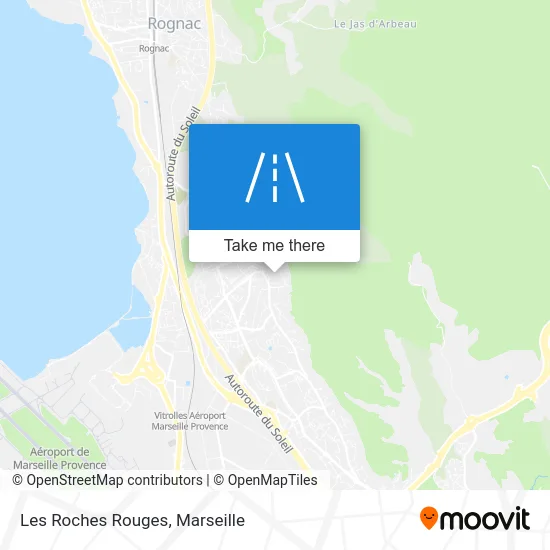 Mapa Les Roches Rouges