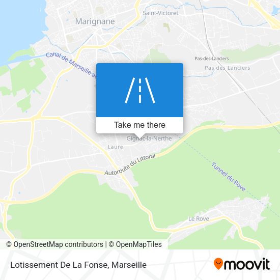 Lotissement De La Fonse map