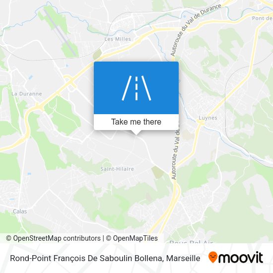 Rond-Point François De Saboulin Bollena map