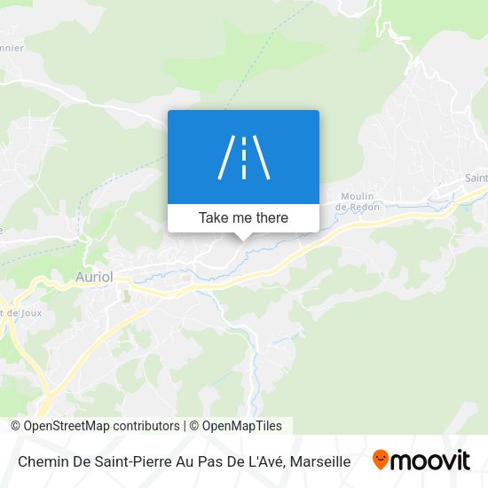 Chemin De Saint-Pierre Au Pas De L'Avé map