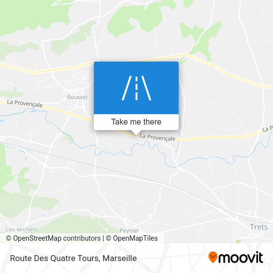 Route Des Quatre Tours map