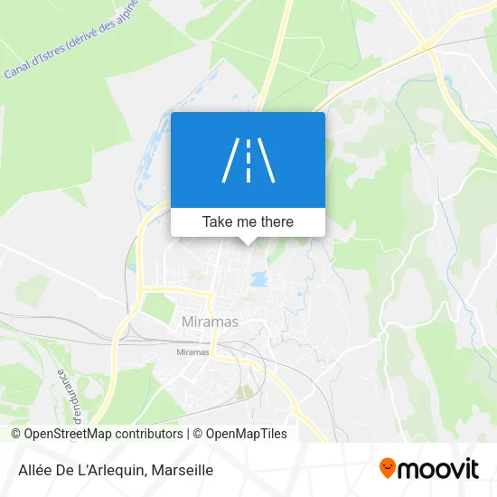 Allée De L'Arlequin map