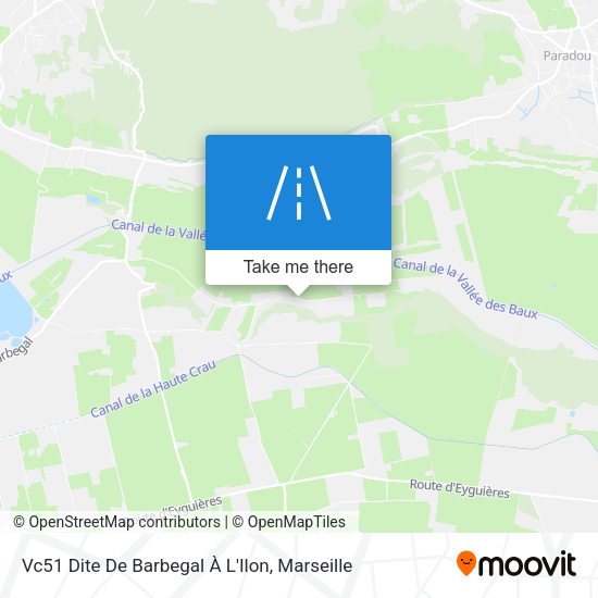 Vc51 Dite De Barbegal À L'Ilon map