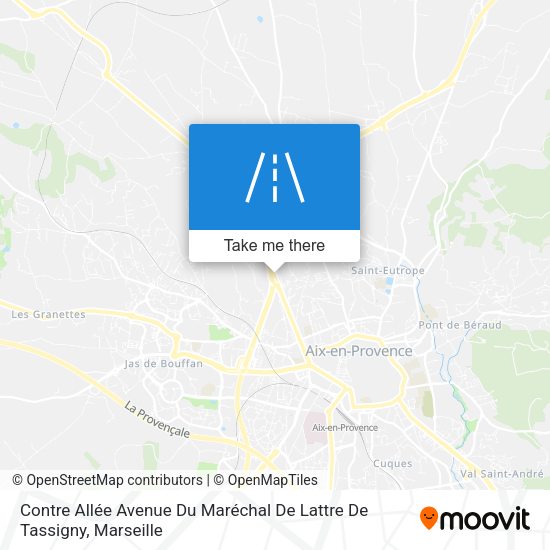 Contre Allée Avenue Du Maréchal De Lattre De Tassigny map