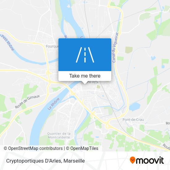 Cryptoportiques D'Arles map