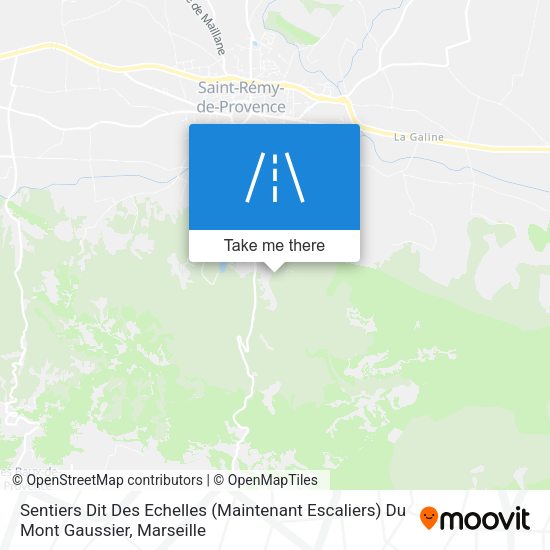 Sentiers Dit Des Echelles (Maintenant Escaliers) Du Mont Gaussier map