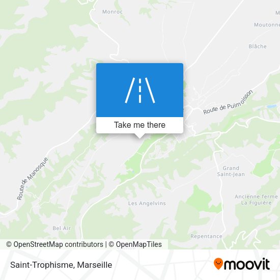 Saint-Trophisme map
