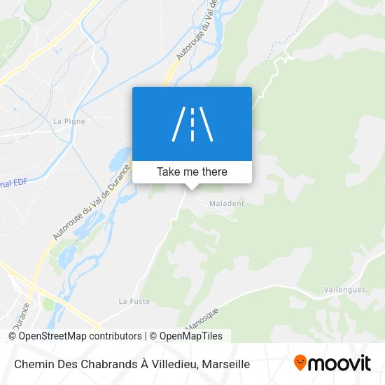 Chemin Des Chabrands À Villedieu map