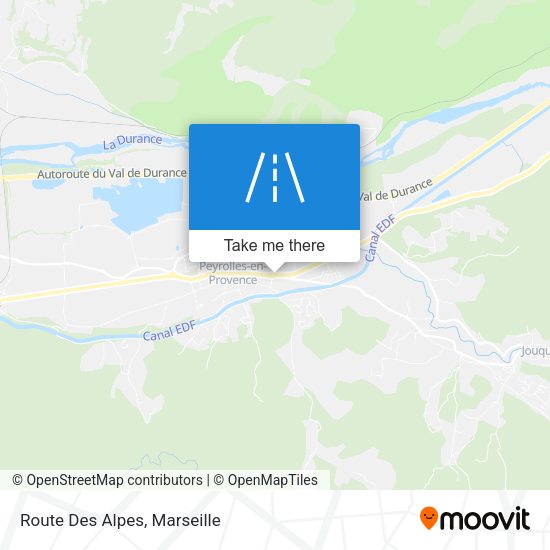 Route Des Alpes map