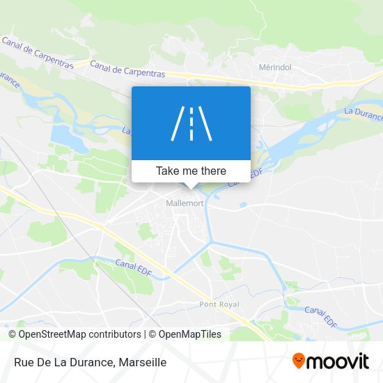 Rue De La Durance map