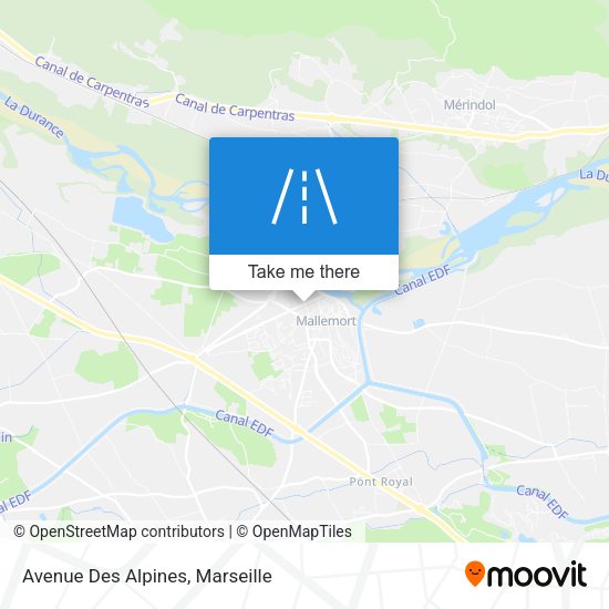 Avenue Des Alpines map
