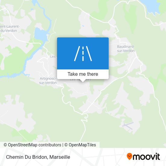 Chemin Du Bridon map
