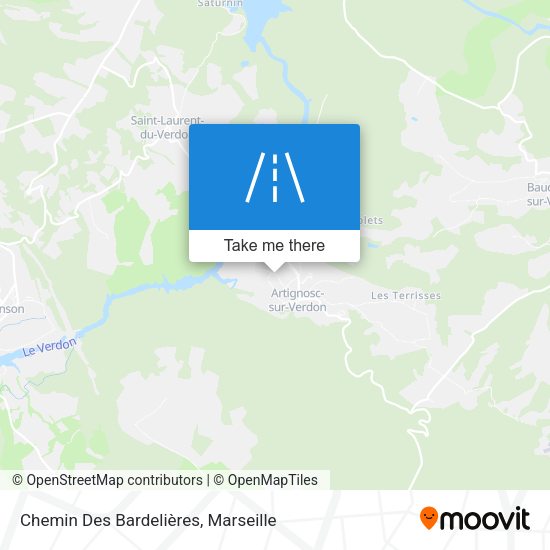Chemin Des Bardelières map