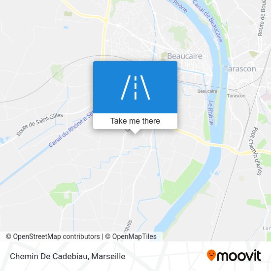 Chemin De Cadebiau map