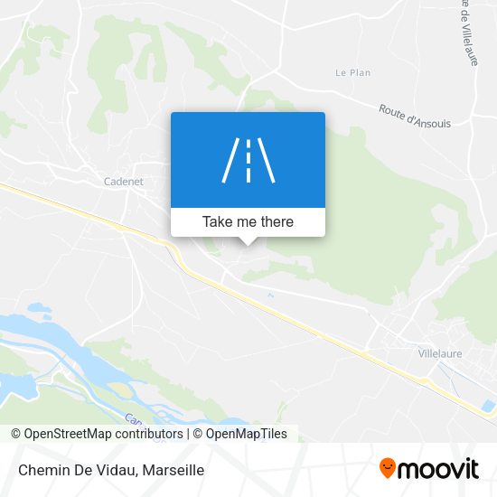 Chemin De Vidau map