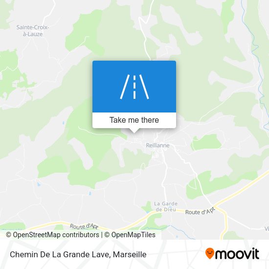 Chemin De La Grande Lave map