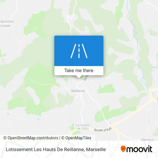 Lotissement Les Hauts De Reillanne map