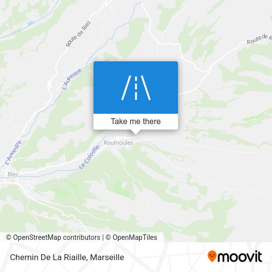 Chemin De La Riaille map