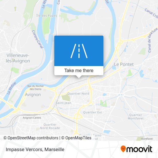 Impasse Vercors map