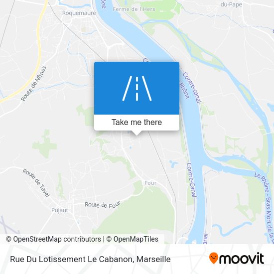 Rue Du Lotissement Le Cabanon map