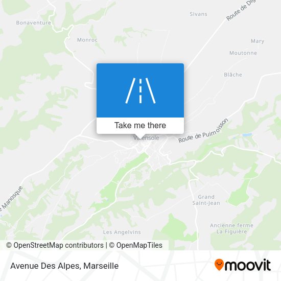 Avenue Des Alpes map