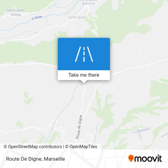 Route De Digne map