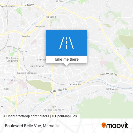 Boulevard Belle Vue map