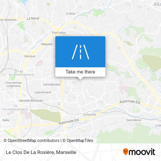 Le Clos De La Rosière map