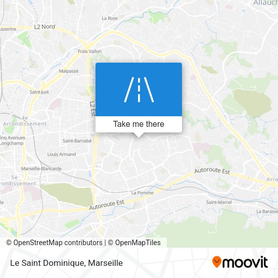 Le Saint Dominique map