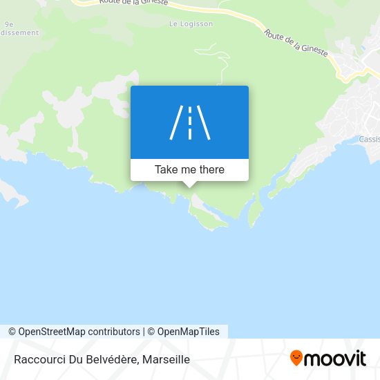 Raccourci Du Belvédère map