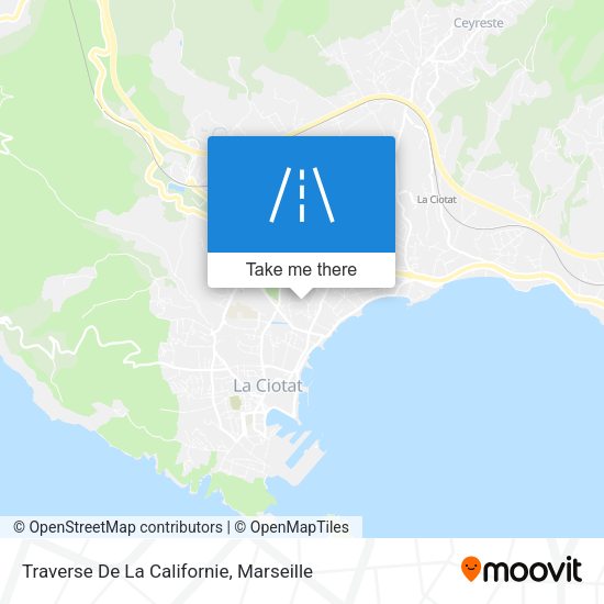 Traverse De La Californie map