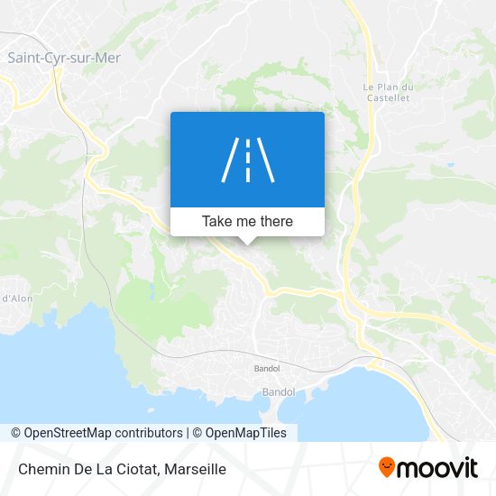 Chemin De La Ciotat map