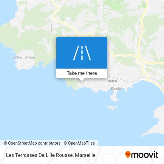 Les Terrasses De L'Île Rousse map