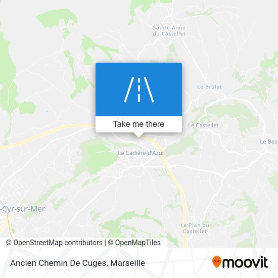 Ancien Chemin De Cuges map