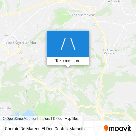 Chemin De Marenc Et Des Costes map