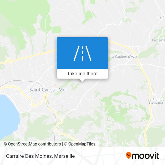 Carraire Des Moines map