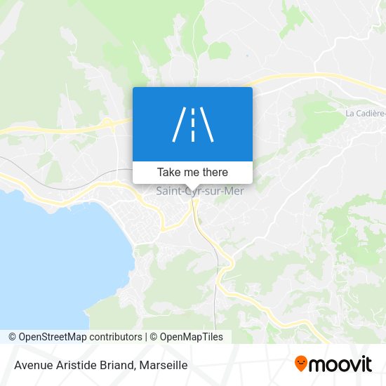 Avenue Aristide Briand map